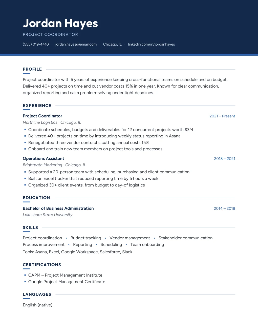 Atlas resume design